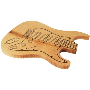 Schneidebrett E-Gitarre - Erle - Gitarrenbrett 37x26x2cm