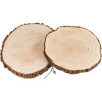 Baumscheibe aus Erle 28 - 32 x 2,5 cm - Rindenscheibe rund