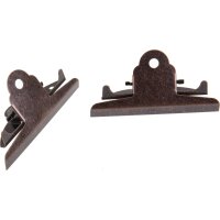 Klemme für Klemmbretter - Used Look - Alt Messing