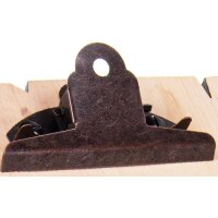 Klemme für Klemmbretter - Used Look - Alt Messing