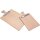 Clipboards for menus made of raw larch with handle