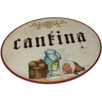 Antique wooden door signs in Italian - birch plywood