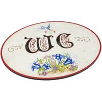 Antique wooden door signs in Italian - birch plywood