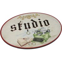 Antique wooden door signs in Italian - birch plywood