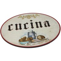 Antique wooden door signs in Italian - birch plywood