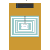 Clipboard with wooden clamp made of oak FSC® wood lacquered DIN A4 screw color silver