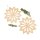 Wooden stars carved from spruce - wooden snowflake 15 cm - rounded