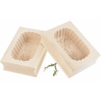 Butter Mold – Maple Wood 12 × 9 × 4 cm...