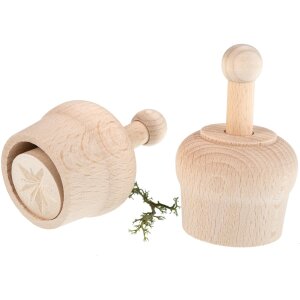 Butter Stamp – Solid Maple Wood Ø 5 cm | Traditional Butter Mold Press
