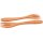 Holz Gabel klein aus FSC® zertifiziertem Kirschholz geölt - Kuchengabel 17 x 3 cm