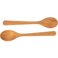 Dining Spoon – Oiled Cherry Wood 23 cm Elegant Natural Tableware