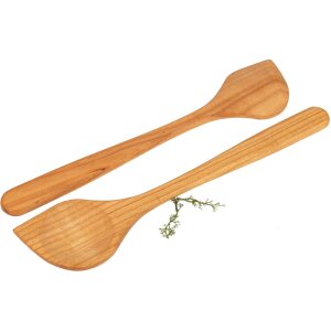 Spitzlöffel / Kochlöffel mit Spitze aus geöltem Kirschholz FSC® zertifiziert - 30 cm