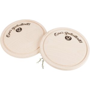 Opas Brotzeitbrettl with pretzel - Traditional snack board made of FSC® maple 24 cm