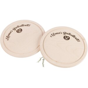 Mamas Brotzeitbrettl with pretzel - Traditional snack board made of FSC® maple 24 cm