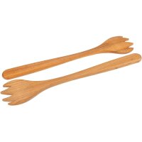 Fork / spoon made of oiled cherry wood - 30 cm