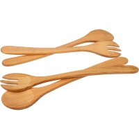 Salatbesteck 2-Teilig aus Geöltem Kirschholz - 35 cm