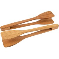 Oiled cherry wood salad tongs - environmentally friendly and stylish