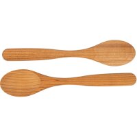 Löffel aus geöltem Kirschholz mit ovaler Laffe - 30 cm - FSC® zertifiziert