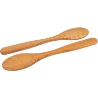 Löffel aus geöltem Kirschholz mit ovaler Laffe - 30 cm - FSC® zertifiziert