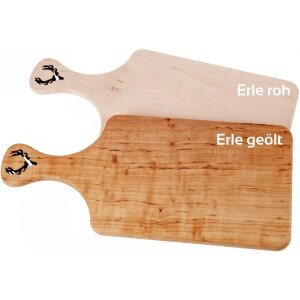 Griffbrett Erle - Motiv Ausschnitt im Griff - Brotzeit