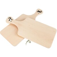 Handle cutting board made of FSC® alder with laser...