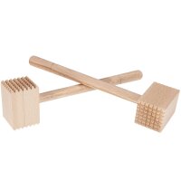Meat hammer made entirely of beech wood - Simple meat...