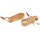 Elegant wooden bottle opener made of oiled oak with leather strap