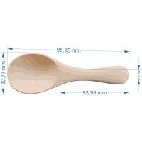 FSC® Holz Teelöffel - Ideale Größe für Tee oder Kaffee - 10 cm