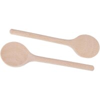 Kochlöffel aus Buche naturbelassen mit runder Laffe...