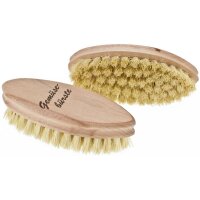 Beech vegetable brush with fiber bristles