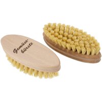 Beech vegetable brush with fiber bristles