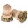 Beech wood cup brush with pressure - Ø: 6.5 cm - Fiber bristles