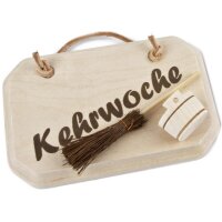 Türschild - 12 x 8 cm - "Kehrwoche"
