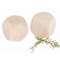Hochwertiger Ahornholz Würfel | Unbehandelt 30mm