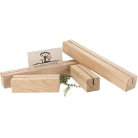 Tischaufsteller / Tischdisplay aus Eichenholz 3 x 3 cm 22 cm roh