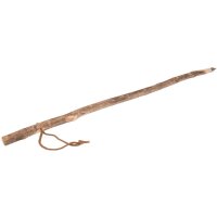 Shepherds stick with natural bark and compass - walking stick to discover nature 85 cm