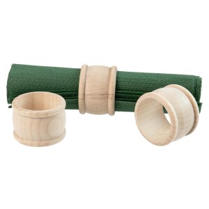 Wooden napkin ring turned from maple - D.4,5 cm