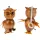 Schwingfiguren / Hüpftiere aus Holz - Eule