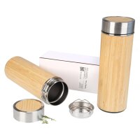 Bambus Thermobecher FSC® mit doppelwandiger Isolation...