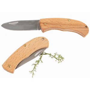 Kindersicheres Taschenmesser aus FSC® Holz - Klappmesser mit Stumpfer Spitze
