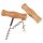 Wooden corkscrew with beech wood handle