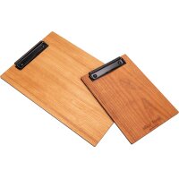 Holz Klemmbrett aus FSC® Kirschbaum roh DIN A4 -...