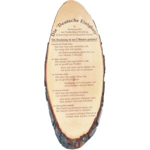 Bark disk 45 cm - "The German Unity!"