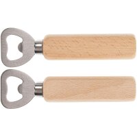 Flaschenöffner / Kapselheber mit Edelstahl Klinge - FSC® Buche Griff unbehandelt