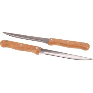 Knife with wooden handle made of beech - smooth blade - 22 cm