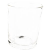 Tealight glass - large incl. tealight (H 6.3 x D 5.1 cm)