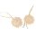 Hand-carved Christmas tree decoration | Sun made of lime wood