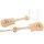 Hand-carved Christmas tree decoration | Guitar made of lime wood