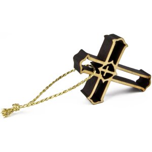 Weihnachts Anhänger - Erle geölt - Kreuz